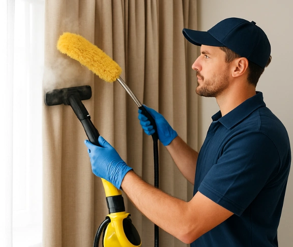 Trusted drapes cleaning technician Matty Curtain Cleaning moggill QLD